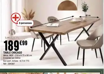 La Foir'Fouille Table chicago offre