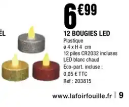 La Foir'Fouille 12 bougies led offre