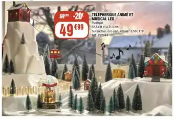 Telepherique animé et musical led