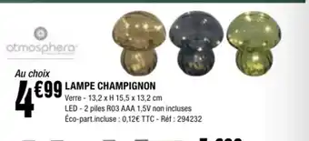 La Foir'Fouille Lampe champignon offre