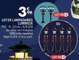 La Foir'Fouille Lot de lampadaires lumineux offre