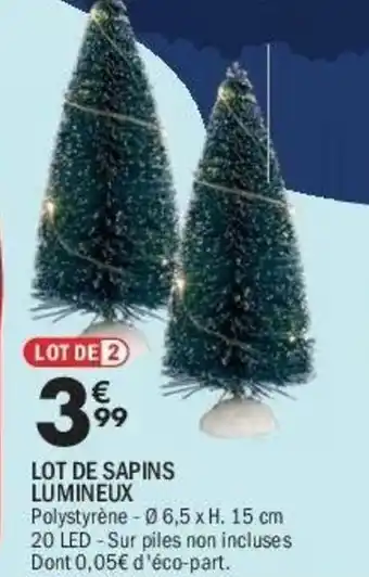 La Foir'Fouille Lot de sapins lumineux offre