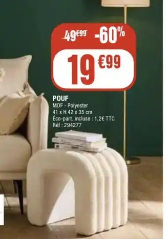 La Foir'Fouille Pouf offre
