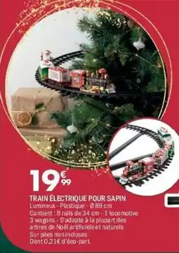 La Foir'Fouille Train électrique pour sapin offre