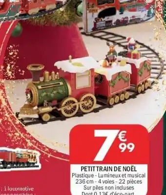 La Foir'Fouille Petit train de noël offre