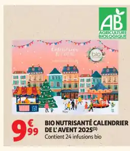 Auchan Parapharmacie Bio nutrisanté calendrier de l'avent 2025 offre