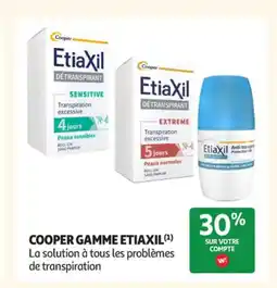 Auchan Parapharmacie ETIAXIL Cooper gamme offre