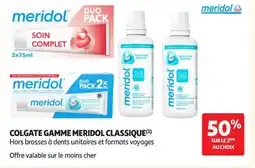 Auchan Parapharmacie Colgate gamme meridol classique offre