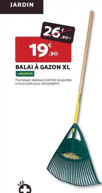 Bricomarché LEBORGNE Balai à gazon xl offre