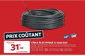 Bricomarché Câble électrique u-1000 r2v offre