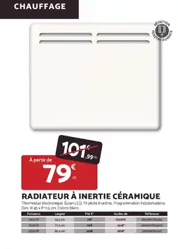 Bricomarché Radiateur à inertie céramique offre