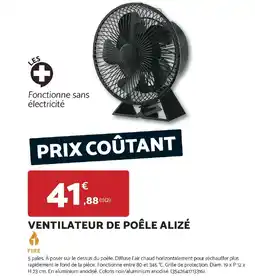 Bricomarché Ventilateur de poêle alizé offre