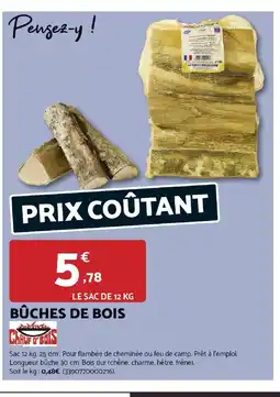 Bricomarché Bûches de bois offre