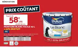 Bricomarché DULUX Peinture blanc facile offre