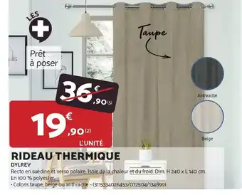 Bricomarché Rideau thermique offre