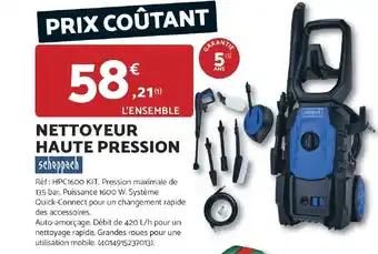 Bricomarché SCHEPPACH Nettoyeur haute pression offre
