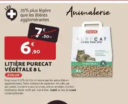 Bricomarché ZOLUX Litière purecat végétale offre