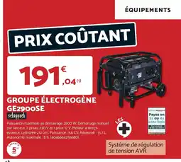 Bricomarché SCHEPPACH Groupe électrogène ge2900se offre