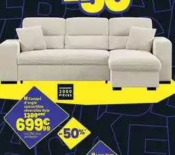 Conforama Canapé d'angle convertible réversible Ryle offre