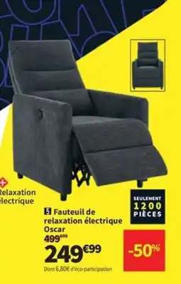 Conforama Fauteuil de relaxation électrique Oscar offre