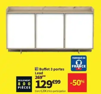Conforama Buffet 3 portes Lead offre