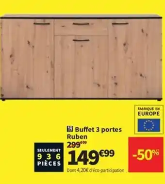 Conforama Buffet 3 portes Ruben offre
