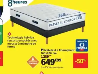 Conforama Matelas Le Triomphant offre