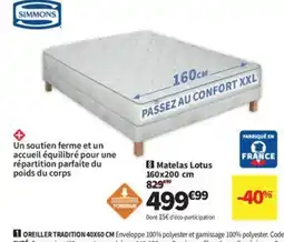 Conforama Matelas Lotus offre