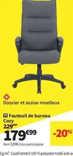Conforama Fauteuil de bureau Cozy offre