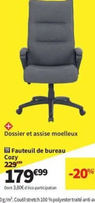Conforama Fauteuil de bureau Cozy offre
