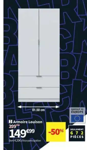 Conforama Armoire Louison offre