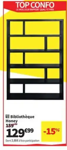 Conforama Bibliothèque Honey offre