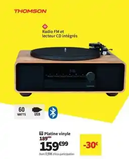 Conforama THOMSON Platine vinyle offre