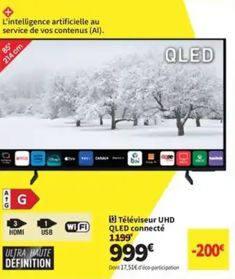 Conforama Téléviseur UHD QLED connecté offre