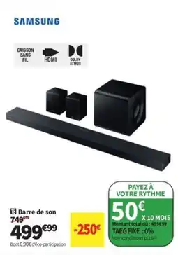 Conforama SAMSUNG Barre de son offre