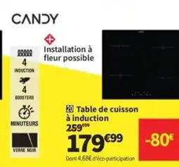 Conforama CANDY Table de cuisson à induction offre