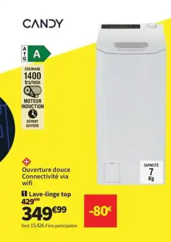Conforama CANDY Lave-linge top offre