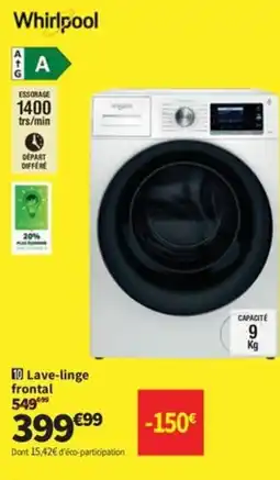 Conforama WHIRLPOOL Lave-linge frontal offre