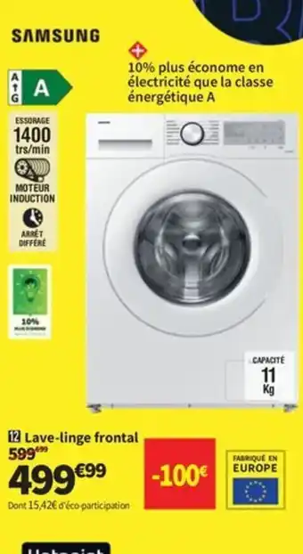 Conforama SAMSUNG Lave-linge frontal offre