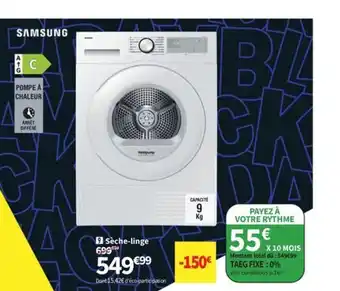 Conforama SAMSUNG Sèche-linge offre