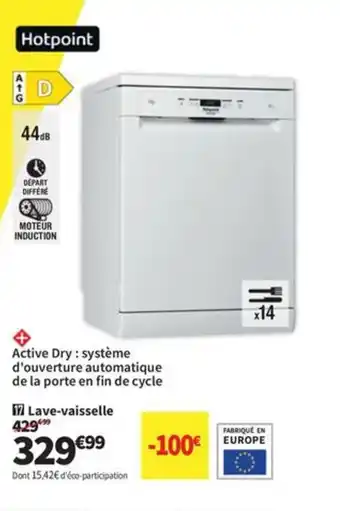 Conforama HOTPOINT Lave-vaisselle offre