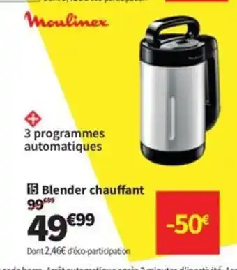 Conforama MOULINEX Blender chauffant offre