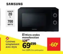 Conforama SAMSUNG Micro-ondes monofonction offre