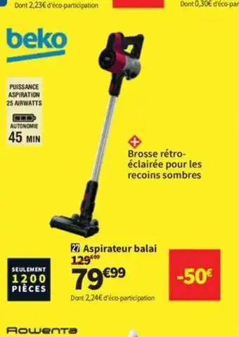 Conforama BEKO Aspirateur balai offre