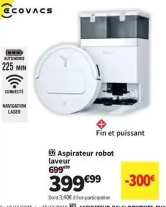 Conforama COVACS Aspirateur robot laveur offre