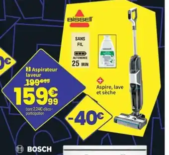 Conforama BISSELL Aspirateur laveur offre
