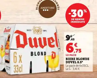 Hyper U DUVEL 8.5° Biere blonde offre