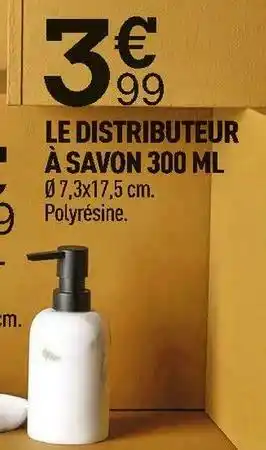 Centrakor Le distributeur à savon 300 ml offre