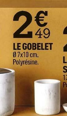 Centrakor Le gobelet offre