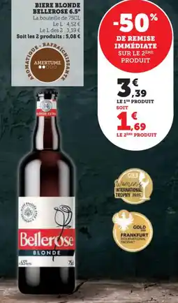 Hyper U BELLEROSE 6.5° Biere blonde offre